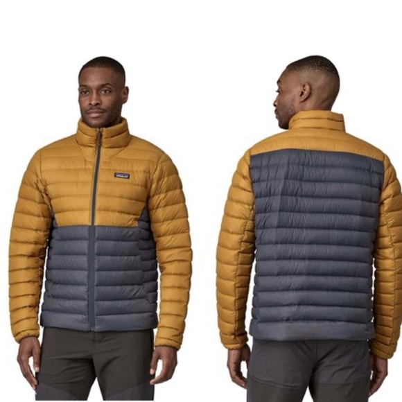 Patagonia Other - Patagonia Men’s Raptor‎ Brown Colorblock Down Sweater XL